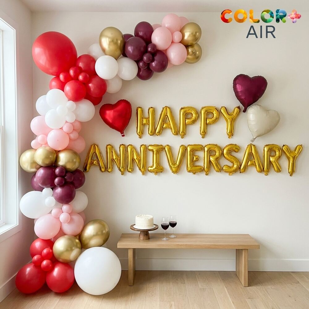 Happy Anniversary Balloon Set