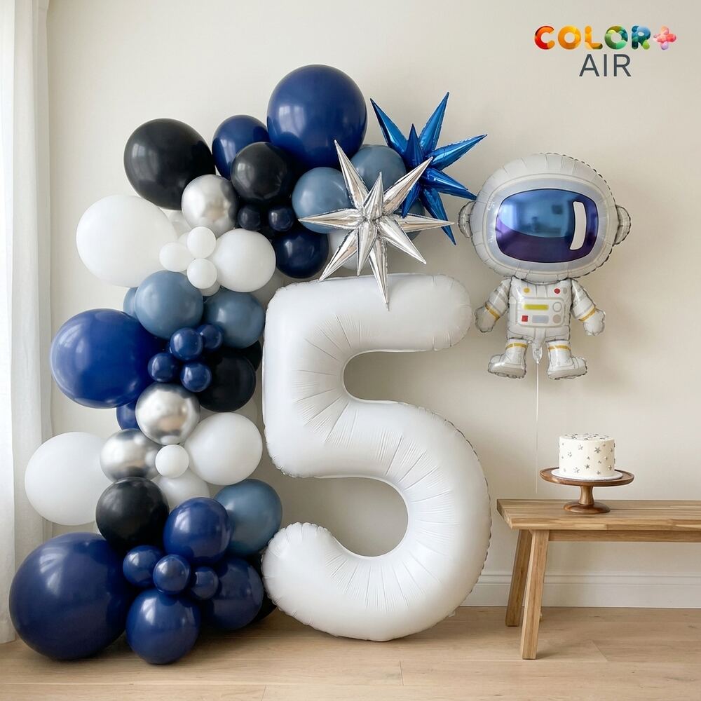 Space Astronaut Birthday Balloon Set